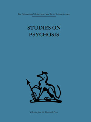 cover image of Studies on Psychosis